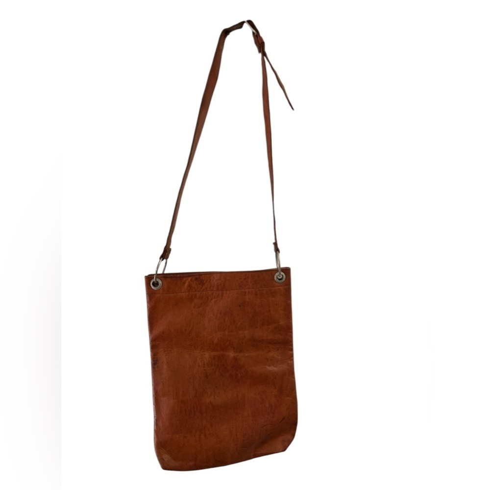 Vintage leather satchel cross body purse - Picture 5 of 5